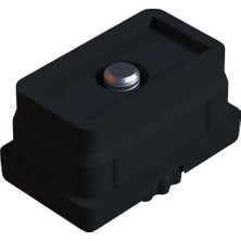 CATEKSSS 30X50 mm Gizli Ayarlı Profil Pabucu Gövde Siyah (2 Adet)