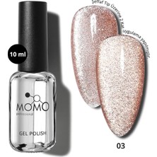 Momo Professional Kalıcı Oje Flash Cat Eye No.3, 10 ml
