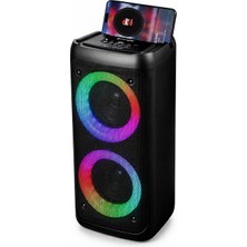 Blic Bls-50 Rgb Bluetooth Hoparlör Mikrofonlu Karaoke Taşınabilir Kablosuz Ses Sistemi