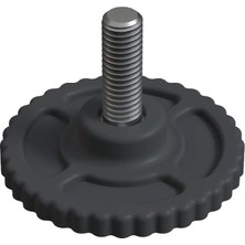 CATEKSSS Çap: 50 mm M8 Tırtıllı Vida Gri (2 Adet)