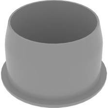 CATEKSSS 22 mm Bombeli Iç Profil Tapası RAL7035 (1 Adet)