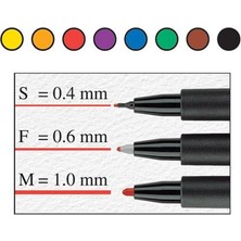 Faber Castell 5010152399 Asetat Kalem (S) Siyah (Uç Kalinligi: 0,4mm)Adet