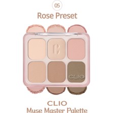 Clio Yumuşak Dokulu & Blur Etkili, 6’lı Far Paleti Clıo Muse Master Palette (05 Rose Preset)