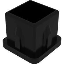 CATEKSSS 20X20 mm Düz Iç Profil Tapası Siyah (1 Adet)