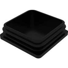 CATEKSSS 90X90 mm Profil Için Kademeli Içe Geçme Profil Tapası, Profil Kapak, Profil Tapa Siyah (1 Adet)