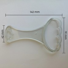 CATEKSSS Baza Tutma Kolu Elcek Şeffaf (Esnek Plastik) (1 Adet)