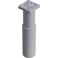 CATEKSSS 15-21 cm Tablalı Ayarlı Ayak Beyaz (1 Adet)