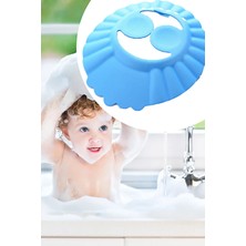 Bebek Banyo Şapkası Düğmeli Kulaklıklı Bebek Yıkama Şapkası Bebek Duş Şapkası Şampuan Siperi