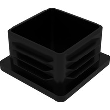 CATEKSSS 45X45 mm Profil Için Kademeli Içe Geçme Profil Tapası, Profil Kapak, Profil Tapa Siyah (1 Adet)