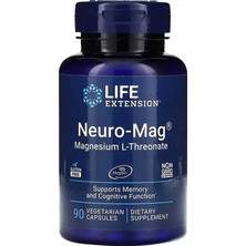 Life Extension Neuro Mag Magtein Magnesium Threonate 90 Vegetarian Capsules (48 Mg Per Capsule)