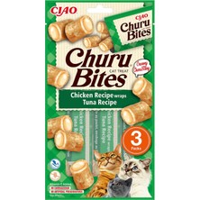 Ciao Bites Tavuk Sargılı ve Ton Balıklı Kedi Ödülü 3 x 10 gr