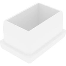 CATEKSSS 20X30 mm Düz Iç Profil Tapası Beyaz (1 Adet)