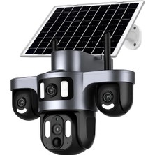 Canavis CA-15002 4g Sım Kartlı Solar Ptz Dış Mekan IP66 Güvenlik Kamerası + Çift Antenli Akıllı Aı Takip