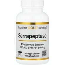 California Gold Nutrition, Serrapeptase, Proteolytic Enzyme, 120,000 Spus, 180 Veggie Capsules