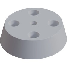 CATEKSSS Çap: 64 mm Düz Beyaz (2 Adet)