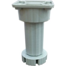 CATEKSSS 10-15 cm Ayarlı Baza Ayağı Beyaz (1 Adet)