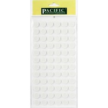CATEKSSS Pacific Yuvarlak Yapışkanlı Sandalye Koltuk Mobilya Ayak Keçesi Felt 15 mm Beyaz (1 Adet)