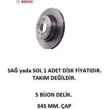Arka Fren Diski Bmw 4 I4 G26 2021+ Bmw 5 G60 G61 X3 G45 2023+ Bmw 7 G70 2022+ 0986479J71  Bosch 1 Adet