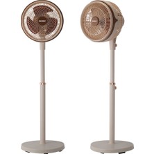 Everest FAN13 Olympos Air Krem/gold 10" 80W 3 Hız Kademeli 2000RPM Çift Motorlu Retro Vantilatör