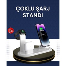ALK Modern Tasarımlı Çok Fonksiyonlu Kablosuz Şarj Standı - Lisinya