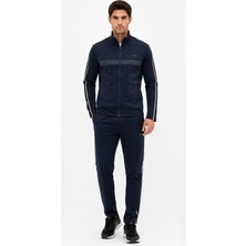 Boss  Şeritli Regular Fit Lacivert MEVSİMLİK İNCE  Eşofman TAKIMI