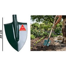 ALK Bel Küreği - 24X30 cm - Çelik - Yeşil Renkli