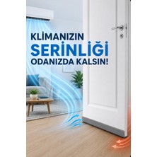 Moda Large Kapı Altı Rüzgar Önleyici Isı Yalıtım Süngeri Eşik Altlığı Stoper Rüzgarlık Gri 90CM