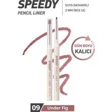 Peripera Suya Dayanıklı, Kolay Kullanım Sunan Göz Kalemi Perıpera Speedy Pencil Liner (09 Under Fig)
