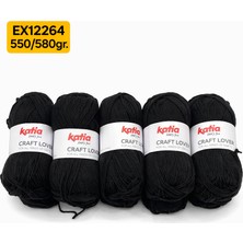Oxford İplik Ihraç Fazlası 10'lu Paket 550/580GR Akrilik Siyah EX12264