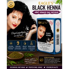 Bezos Black Henna Hint Kınası Saç Boyası Siyah Renk 6’lı Kutu Doğal Görünümlü Kalıcı Saç Boyası
