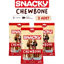 Snacky Chewbone Tavuk Sargılı Çubuk Köpek Ödül Maması 3'lü Paket