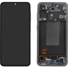 OEM Samsung A566 A56 LCD Ekran Kasalı OLED - Siyah