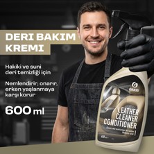 Grass Deri Temizleyici ve Bakım Kremi 1 lt - Oto Koltuk, Kanepe, Ayakkabı ve Çanta için Nemlendirici Parlatıcı