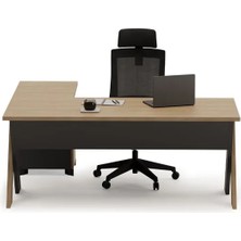 Vivense Omix Etajerli Ofis Masası, 140 cm