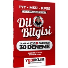 Yediiklim Yayınları Yediiklim 2027 TYT-MSÜ-KPSS Tüm Sınavlar için Dil Bilgisi Tamamı