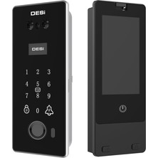 Desi Quic Vision V002 Yüz Tanıma - Şifre - Avuç Izi - Kart - Canlı Görüşme ve Utopic Rx / Rxe / R+ Akıllı Kilitler Ile Uyum (Canlı Görüşme - Dürbüne Montaj - Iç Ekran)