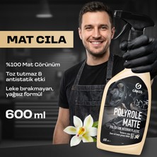 Grass Polyrole Matte Vanilyalı Mat Oto Parlatıcı Sprey 600 ml - Torpido, Plastik, Deri ve Lastik Bakımı