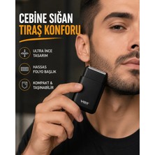 ALK Kompakt Şarjlı Tıraş Makinesi Çift Yönlü Bıçaklı 45 Dakika Kullanım Süreli