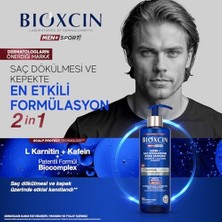 Murahze Men+ Sport Kepek + Saç Dökülmesine Karşı Şampuan | L-Carnitine, Kafein, Biocomplex B11 | 500 ml | Tüm Saç Tipleri Için