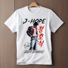 BarsDepo J-Hope Bts Baskılı Baskılı Tişört, Premıum Kalite Unisex Çocuk / Yetişkin