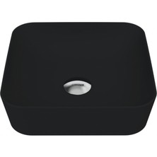 Creavit Ultra Kare Çanak Lavabo 40CM Mat Siyah