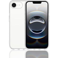 KZY İletişim Kzy Iletişim iPhone 16E ile Uyumlu Kapak Süper Silikon Şeffaf Kılıf