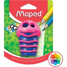 Maped Croc Çift Delikli Kalemtraş 1 Adet Pembe