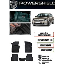 POWERSHIELD  Volkswagen Passat B7 2010-2014 Uyumlu Araca Özel 5D Premium Havuzlu Oto Paspas Takımı
