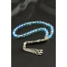 Bijuteri Net Neon Kuvars Doğaltaş Tesbih 8 mm - Mavi
