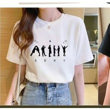BarsDepo Bts Army Baskılı Baskılı Tişört, Premıum Kalite Unisex Çocuk / Yetişkin