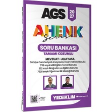 Yediiklim Yayınları Yediiklim 2027 Ags Ahenk Serisi Mevzuat Anayasa Tamamı Çözümlü Soru Bankası