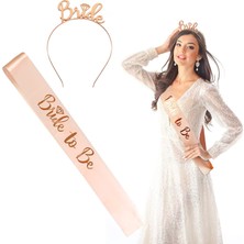 Rwekdza Pembe Altın Bekarlığa Veda Partisi Dekorasyon Seti Bride To Be Kuşak Dekorasyon Bekarlığa ve