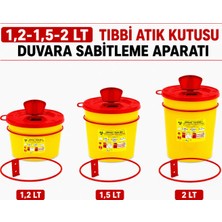 Telkar 1,2-1,5-2 lt Tıbbı Atık Kutusu Duvara Sabitleme Aparatı