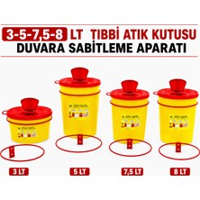 Telkar 3-5-7,5-8 lt Tıbbı Atık Kutusu Duvara Sabitleme Aparatı